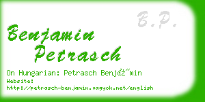 benjamin petrasch business card